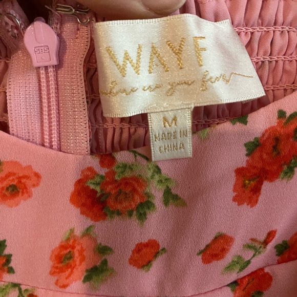 WAYF Agatha Floral Tiered Ruffle MIDI Dress - Picture 4 of 5